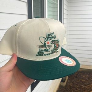 SENDERO | Leroy Brown | Snap Back Hate | Tan, Green | Country Fishing Hat | New